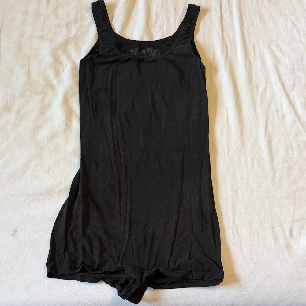 Yummie by Heather Thomson Black Sleeveless Sleep romper